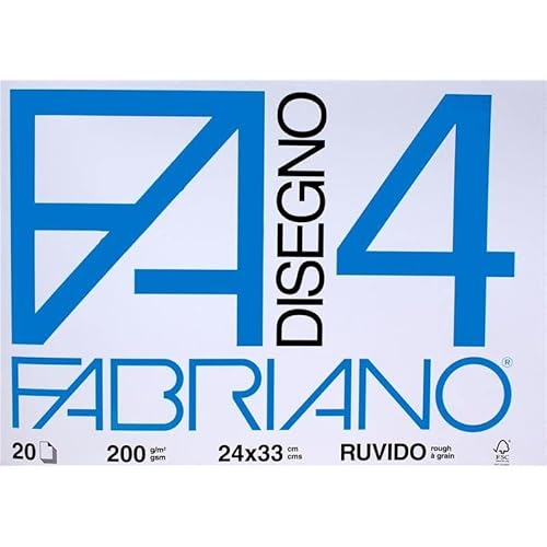 Fabriano F4 Ruvido Zeichenalbum, 24 x 33 cm, 2 Stück von Fabriano