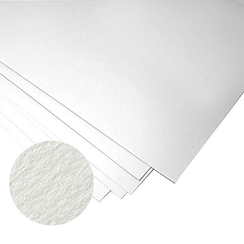 Fabriano Unica - Kunstdruckpapier - 50 % Baumwolle - ideal für Drucke - 50 x 70 cm - 10 Blatt mit 250 g/m² - Weiß von Fabriano