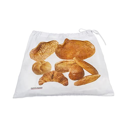 Fackelmann Brotbeutel, Bäckertüte, Stoffbeutel, Brottasche, Frischebeutel, Brottüte, Brotkasten, Polyester, Baumwolle, 43,5 x 34 cm Fackelmann Brotbeutel, Bäckertüte, Stoffbeutel, Brottasche, Frischebeutel, Brottüte, Brotkasten, Polyester, Baumwolle, 43,5 x 34 cm von Unbekannt