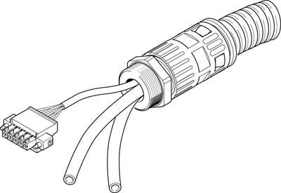 Festo 1585795 Anschlusskabel, Modell nhsb-a1–15-blg5-le5-pu8 von Festo