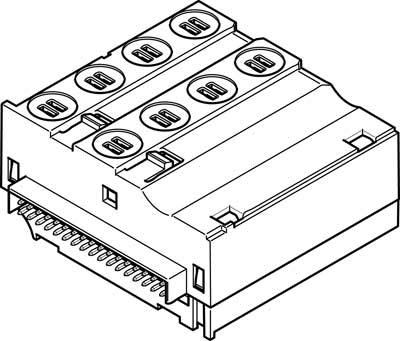 Festo 560968 Modell vmpal-evap-10–2-4 Elektrische mannigfaltigkeit Modul von Festo