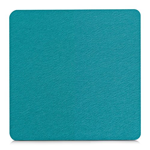 Unbekannt Filz-Untersetzer 20x20 cm türkis/petrol blau von Unbekannt