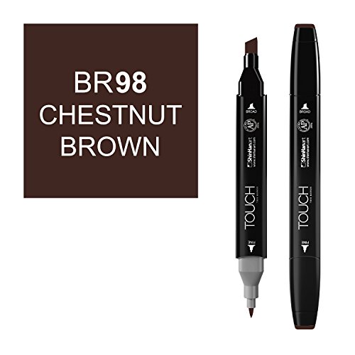 Filzstift Touch 98 Doppelspitz Chestnut Brown 1,5-6mm/1mm von TOUCH