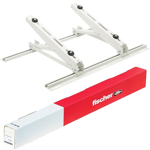 Fischer 8001132064566 Dachträger KLIMA Roof für Klimaanlagen, Regale für Außenklimader, Farbe weiß RAL 9002, 541877, grau von fischer