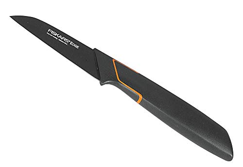 Fiskars Schälmesser, Modernes Design, Gerade Klinge, Gesamtlänge: 20 cm, Qualitätsstahl/Kunststoff, Edge, 1003091 von Unbekannt