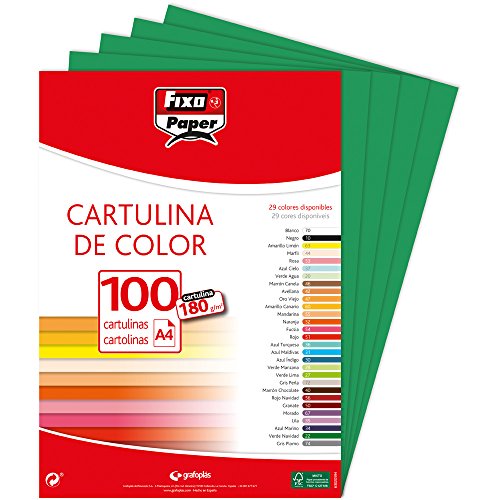 Fixo 11110422 - Packung mit 100 Karten, A4, dunkelgrün Fixo 11110422 - Packung mit 100 Karten, A4, dunkelgrün von Fixo