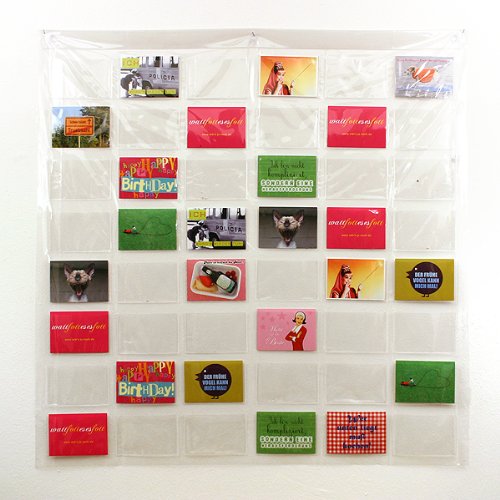 Fotovorhang, Fotohalter mit 48 Taschen, Bilderrahmen, Taschenvorhang von Unbekannt
