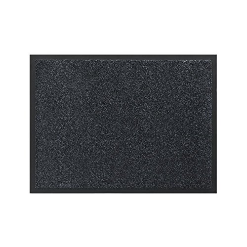 Fußmatte Briljant – Dunkelgrau – 40 x 60 cm – Unterseite aus rutschfestem Vinyl von Unbekannt