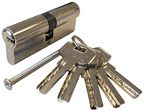 Future 309558 Sicherheitszylinder L15 40 x 40 Ni, 5 Schlüssel von Garhe