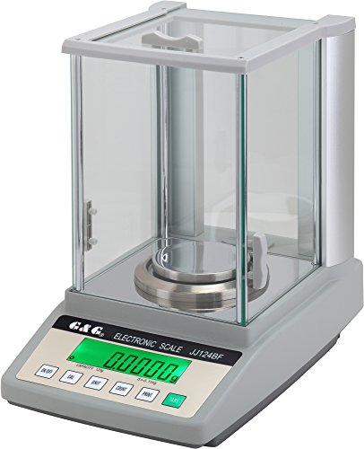 G&G JJ-BF Baureihe: 0,0001g oder 0,001g Analysewaagen, interne Justierung, Modelle von 100g bis 1500g (JJ124BF: 120g/0,0001g) von G&G