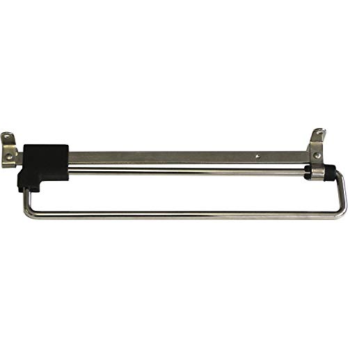 GRIMME 27 0150 04 Modell B Kleiderstange ausziehbar (Schrankgarderobe), 40 x 60 x 500 mm Kleiderbügelhalter mit Teleskopstange Stahl vernickelt, Silber, Länge 500 mm von Unbekannt