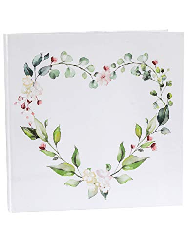 Unbekannt Gästebuch Botanical Blumenzauber weiss, 20 Seiten, 24 cm x 24 cm, Weiß von Unbekannt