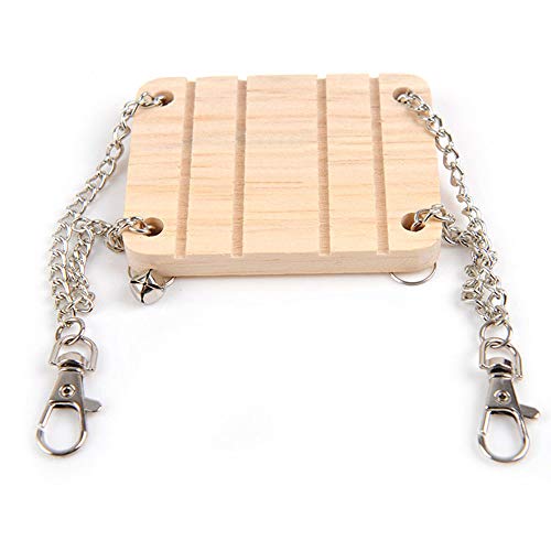 Générique Pet Hamster Käfig zum Aufhängen, Motiv Maus aus Holz, Eichhörnchen, Schaukel, Spielzeug von Unbekannt