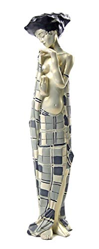 Gerti Schiele in kariertem Tuch SCHIELE Skulptur Parastone Museum SCH01 Figur von Parastone