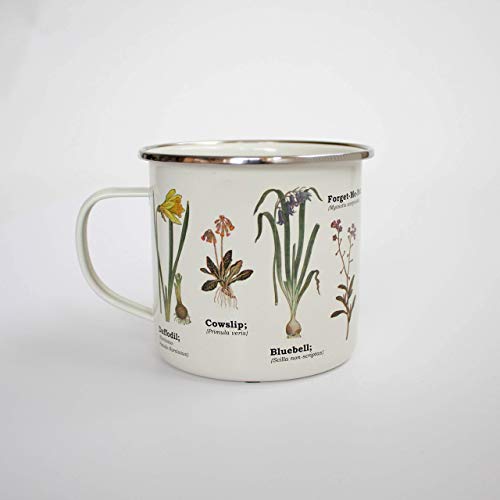 Gift Republic Emaillierte Tasse, Motiv: Wildblumen von GR Gift Republic