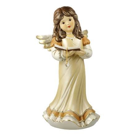 Goebel X-Mas Engels-Figur Zauberhaftes Weihnachtmärchen aus Porzellan Mehrfarbig, Maße: 17cm x 17cm x 32cm, 41-631-07-1 von Goebel