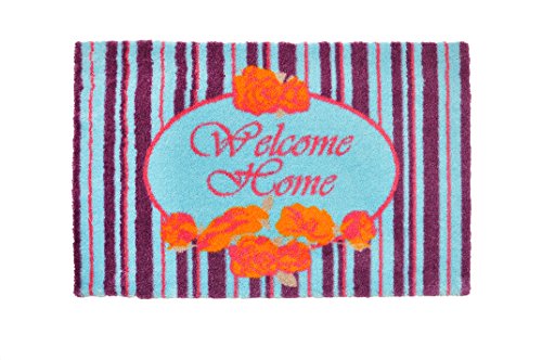 Golze 1500040020099 LS-Mats, Design "Welcome Home" Premium Fussmatte, Mikrofaser, Mehrfarbig, 50 x 75 x 1, cm von Unbekannt