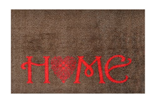 Golze 1500070010060 LS-Mats, Design "Home Love" Premium Fussmatte, Mikrofaser, Mehrfarbig, 67 x 110 x 1, cm von Unbekannt
