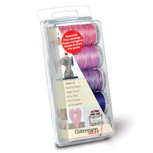 Gutermann G&uumltermann N&aumlhgarn-Set, Embroidery 12,&nbsp100&nbspProzent Baumwolle Beere, One Size, 1000 von Gütermann