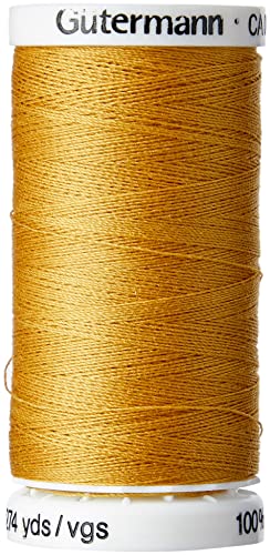 Gutermann 0968 Nähgarn, Polyester, 250 m, Jeansgold, Gold, 5.5 x 2.7 x 2.7 cm von Gütermann