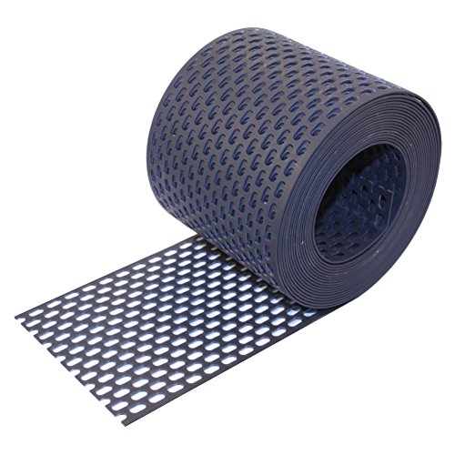 HAUS & DACH Traufgitter PVC schwarz anthrazit 150 mm / 5 m Rolle von HAUS & DACH