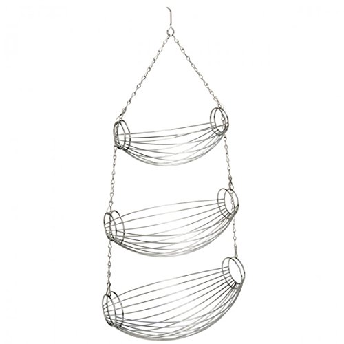 Hängekorb Set 3tlg. Obstkorb Obstspender Spender Küche Etagere Metall verchromt Gemüsekorb Hängekorb Set 3tlg. Obstkorb Obstspender Spender Küche Etagere Metall verchromt Gemüsekorb von Unbekannt