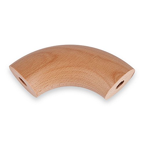 Handlaufbogen Holz Buche 90° für Handläufe mit Durchmesser 45mm von Unbekannt