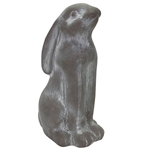 Hase stehend Keramik hellgrau 22 cm (V42130) Ostern Osterdeko Osterhase von Unbekannt