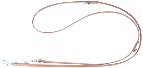 Heim 640139042 Vorführleine aus Leder,mit Bolzenhaken, 3-fach verstellbar, 10 mm breit, 220 cm lang, natur von Unbekannt