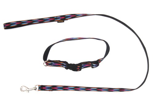 Heim 7335 Sortiment Sioux bestehend aus Halsband und Leine genäht Halsband, 25 mm/60 cm Leinen 20 mm/120 cm von Heim