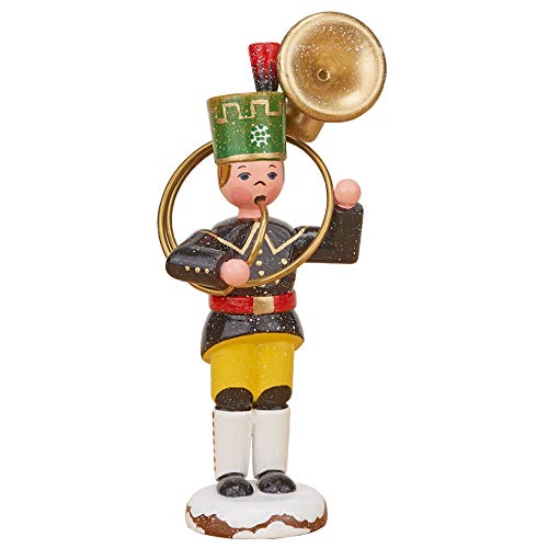 Hubrig Volkskunst Winterkinder Bergmann Sousaphon - 9 cm von Hubrig Volkskunst