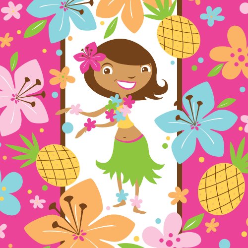 Hula Girl Hawaii 16 Servietten von Creative Converting