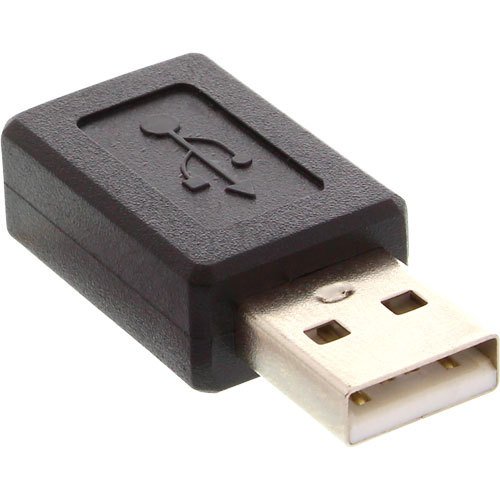 Unbekannt Inline USB 2.0 Adapter, Stecker A auf Mini-5Pol Buchse (2 Stück) von Unbekannt