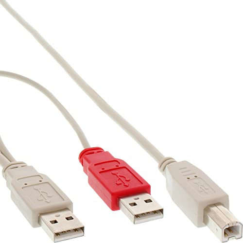 InLine 34510X USB 2.0 Y-Anschlußkabel, 2x Stecker A an Stecker B, 1,0m InLine 34510X USB 2.0 Y-Anschlußkabel, 2x Stecker A an Stecker B, 1,0m von InLine