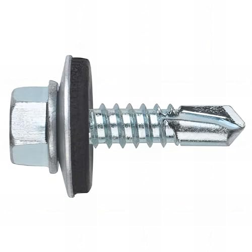 Index 184 ABE186313 Index ABE186313 Tornillo selbstotaladrante Cabeza Hexagonal Con arandela vulcanizada Acero-EPDM (6,3 x 130 P18, 100 uds.) von INDEX A PERFECT FIXING