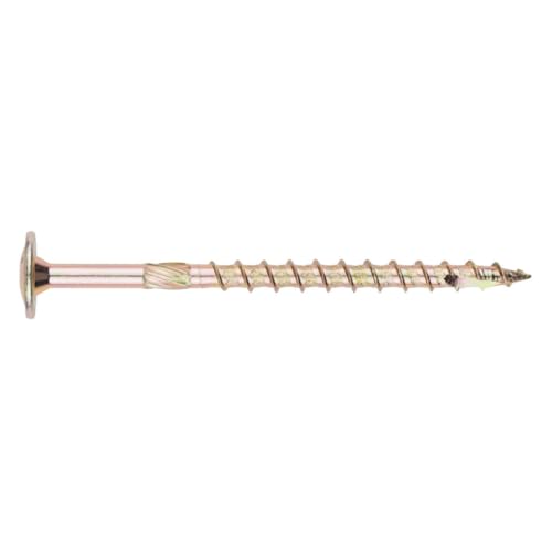 Tirafondo de alto rendimiento Cabeza ancha bicromatado. Huella Tx - MEDIDA: 10 x 100 - Unid: 50 von INDEX A PERFECT FIXING