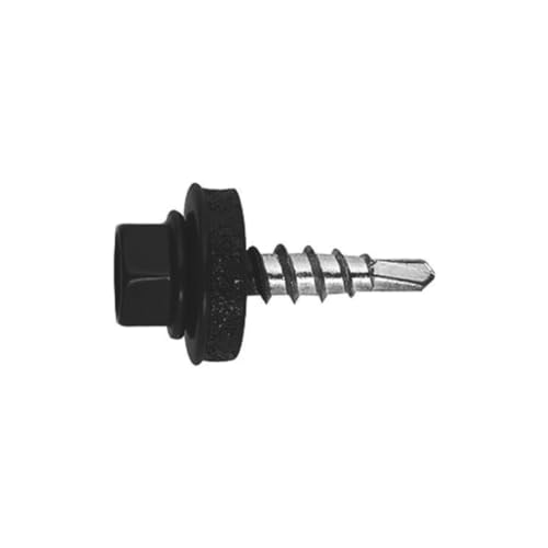 Index AFNE144835 Schraubendreher, reduziert, Metall-Holz, Unterlegscheibe P-14 4,8 x 35 RAL 9011 von INDEX A PERFECT FIXING