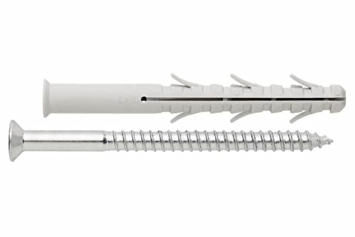 Index tc6 a10160 Queue Nylon Sechs Flügel + Schraube Gewinde Holz Senkkopf 10 x 160 von INDEX A PERFECT FIXING