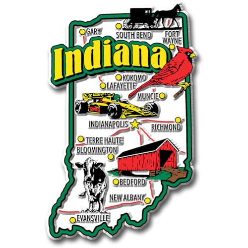 Indiana State Jumbo Map Magnet by Classic Magnets von Unbekannt