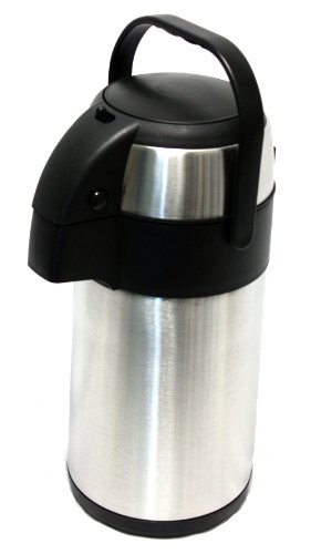 Isolierpumpkanne Kaffeepumpkanne 2,2L Edelstahl mit Einhand-Druckknopfbedienung von Unbekannt