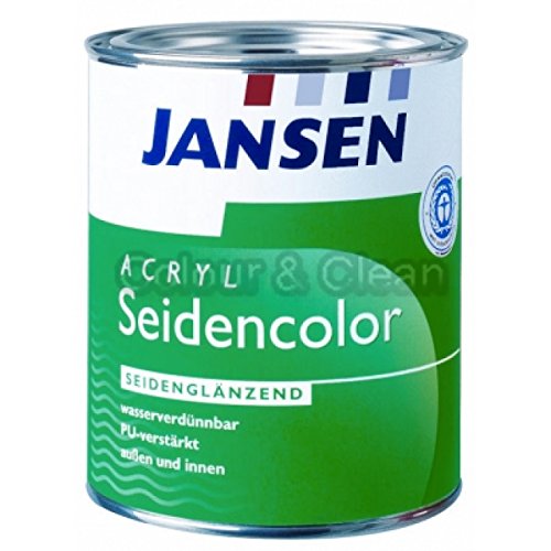 JANSEN Acryl Seidencolor Buntlack PU-verstärkt 2,5 Ltr weiß 5100 (ca. RAL 9010) von Unbekannt