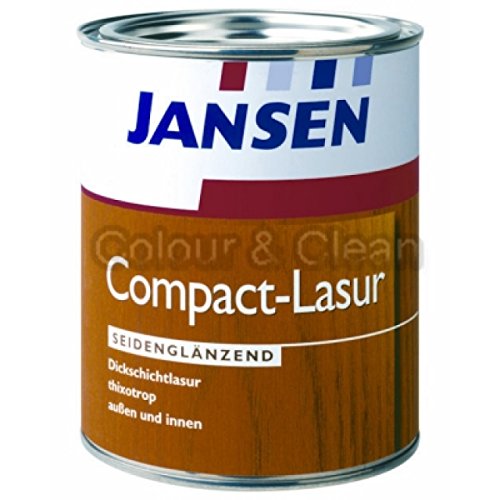 JANSEN Compact-Lasur Dickschichtlasur für Holz 2,5 Ltr teak von Unbekannt