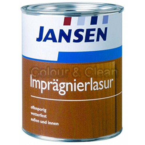 JANSEN Imprägnierlasur Dünnschichtlasur 2,5 L Holz-Imprägnier-Lasur Holzlasur teak von Unbekannt