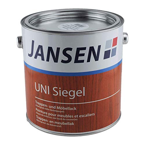 Jansen UNI Siegel 2,5 Liter - seidenglänzend - Siegel Treppen- und Möbellack - farblos - Lack - Holzlack von Unbekannt
