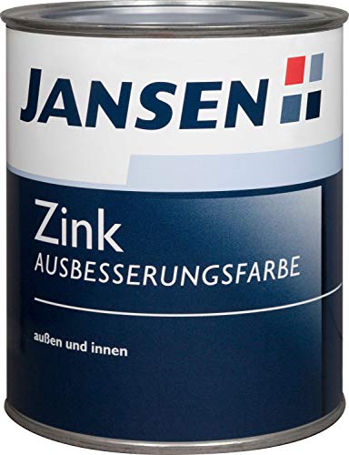 Jansen Zink Ausbesserungsfarbe glänzend Alkydharz Innen/Aussen Silber 250 ml von Unbekannt