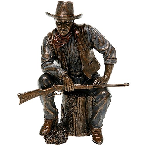 Unbekannt John Wayne Sitting On Log Bronze Statue - 51284 von Shudehill