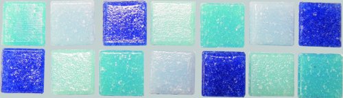 Joy Glas-Mosaik ca. 290 Steinchen blau mix 10x10 (J20-J23); 200g von Unbekannt
