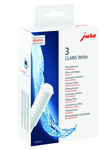 JURA original - CLARIS White Filterpatrone gegen Kalkablagerungen - TÜV-zertifizierte Hygiene - 3er-Pack - 68739 von JURA