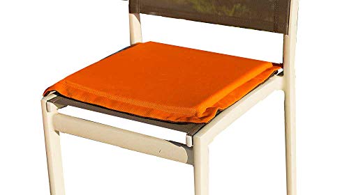 Jura Textiles JT101 Sitzkissen, quadratisch, Orange, 6 Stück von JURA TEXTILES