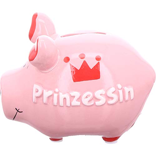 KCG Keramik Sparschwein Prinzessin ca. 12.5cm x 9cm von KCG